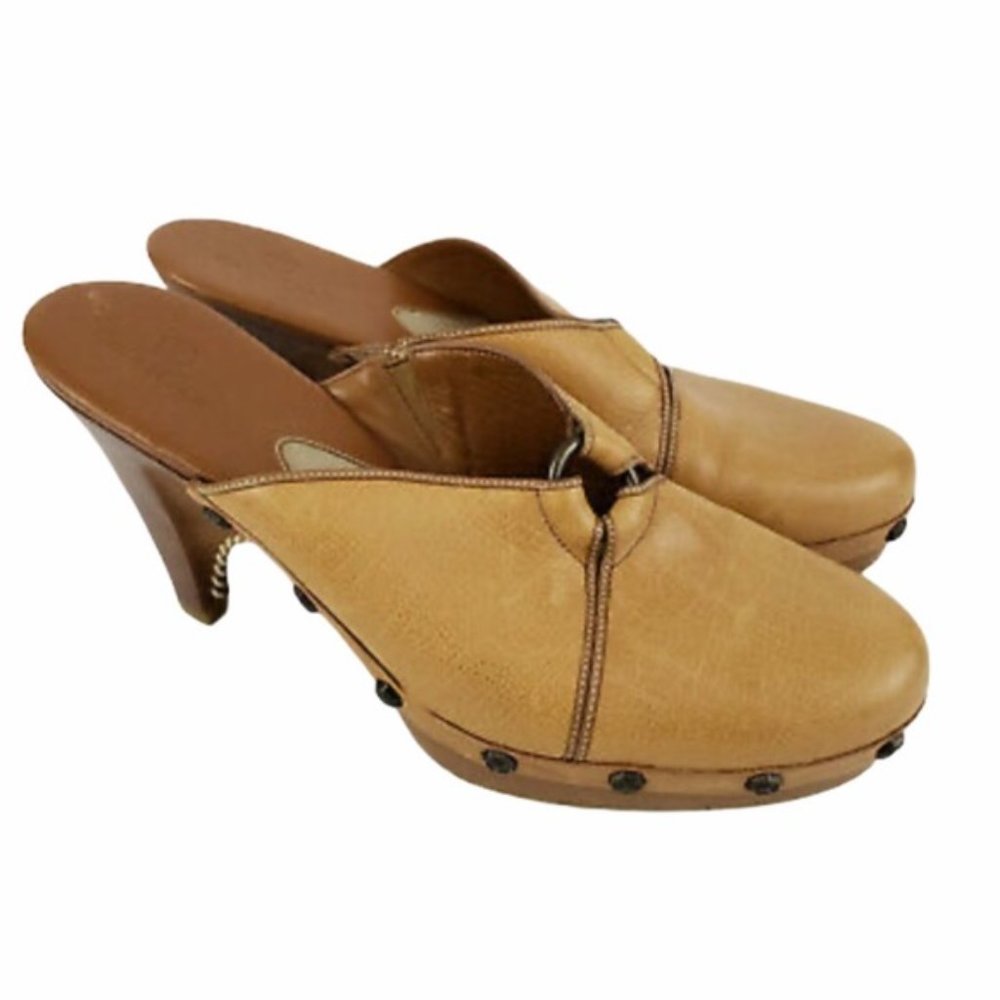 💰DEALS & STEALS💰Cole Haan Kenna Studded Leather Clog Mule Heels